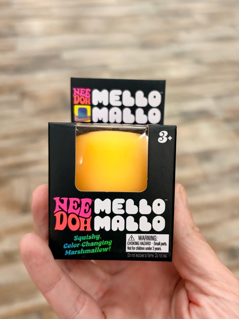 Nee Doh Mello Mallo Color Changing Marshmallow Stress Toy, Yellow/Orange